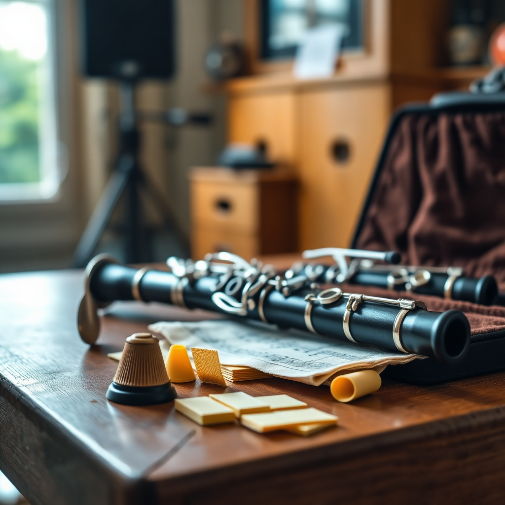 Clarinete: digitado avanzado en el clarinete — foto realista del clarinete